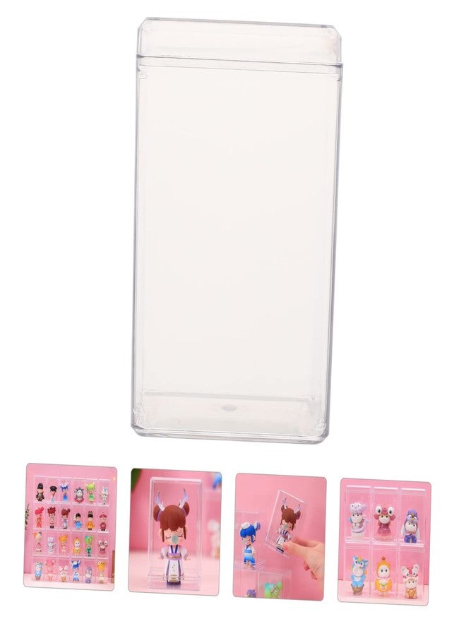 HOOTNEE Clear Figure Display Boxes 5 Pack Transparent Action Figure Storage Cabinets Miniature Model Display Cases Dust Proof Protective Showcase - Image 4